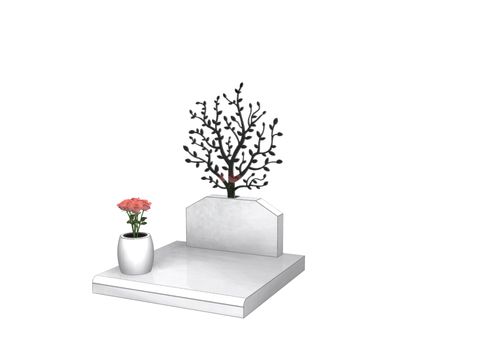 Dessin CIN ALLIANCE STÈLE ARBRE PANDO NOIRE