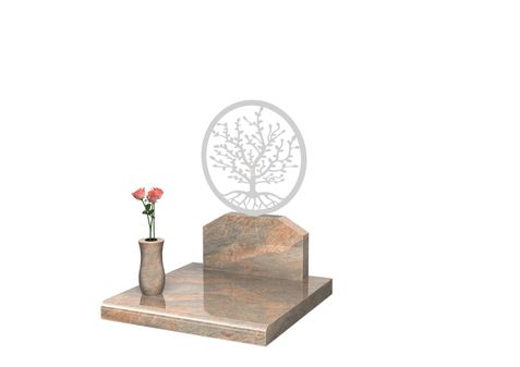 monument Cin Alliance pte stèle arbre de vie blanche 80x80