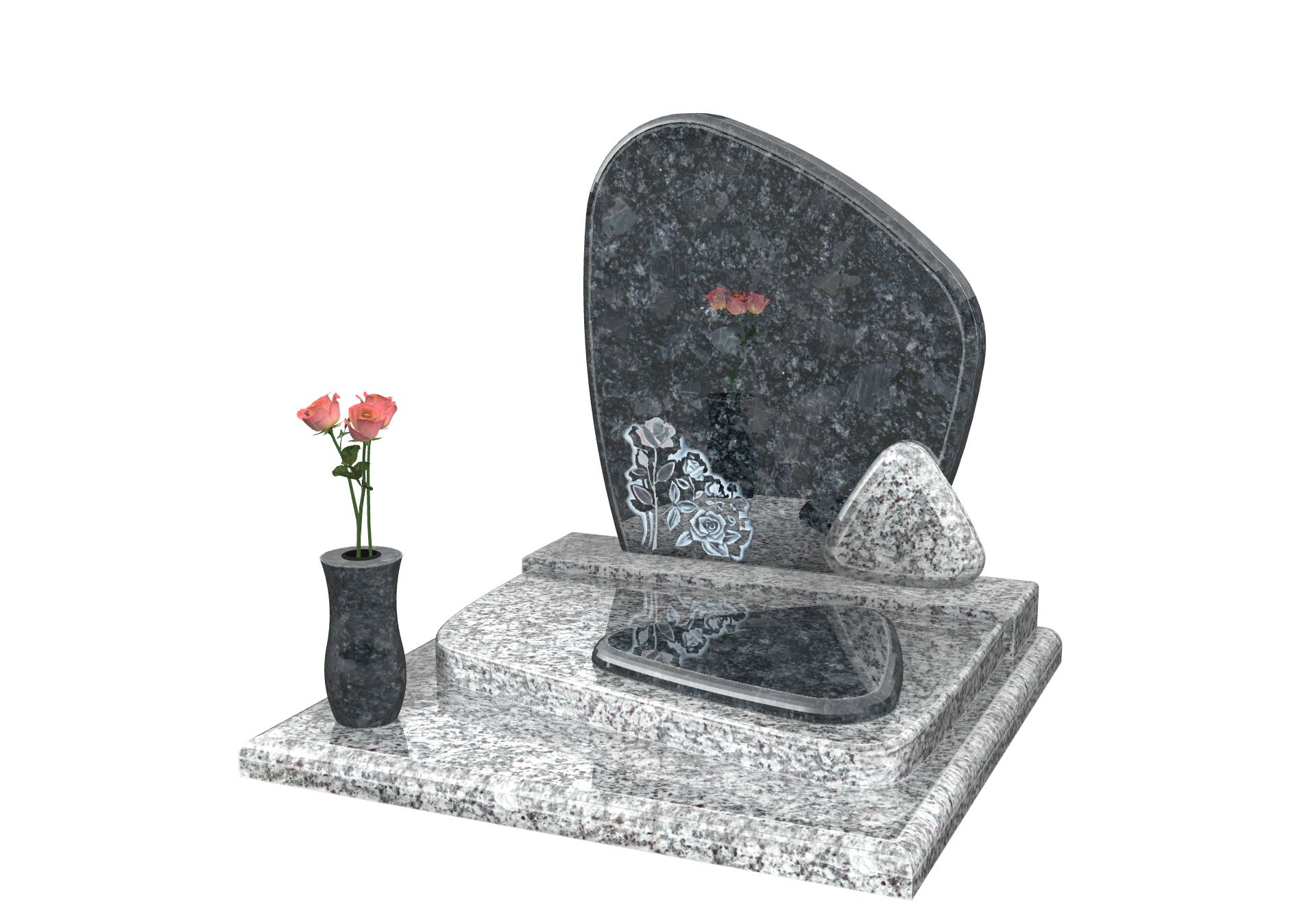 Rendu CIN-SANTORIN avec motif optionnel Motif Cin Santorin orné d’une rose inox