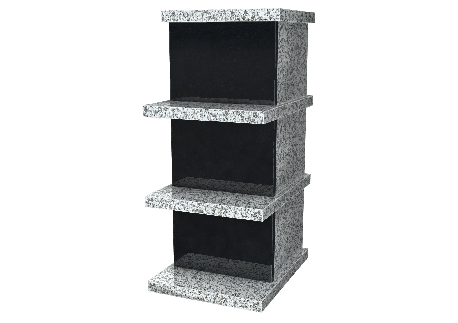 Rendu colonne3 cases 40x40x35h avec le granit undefined