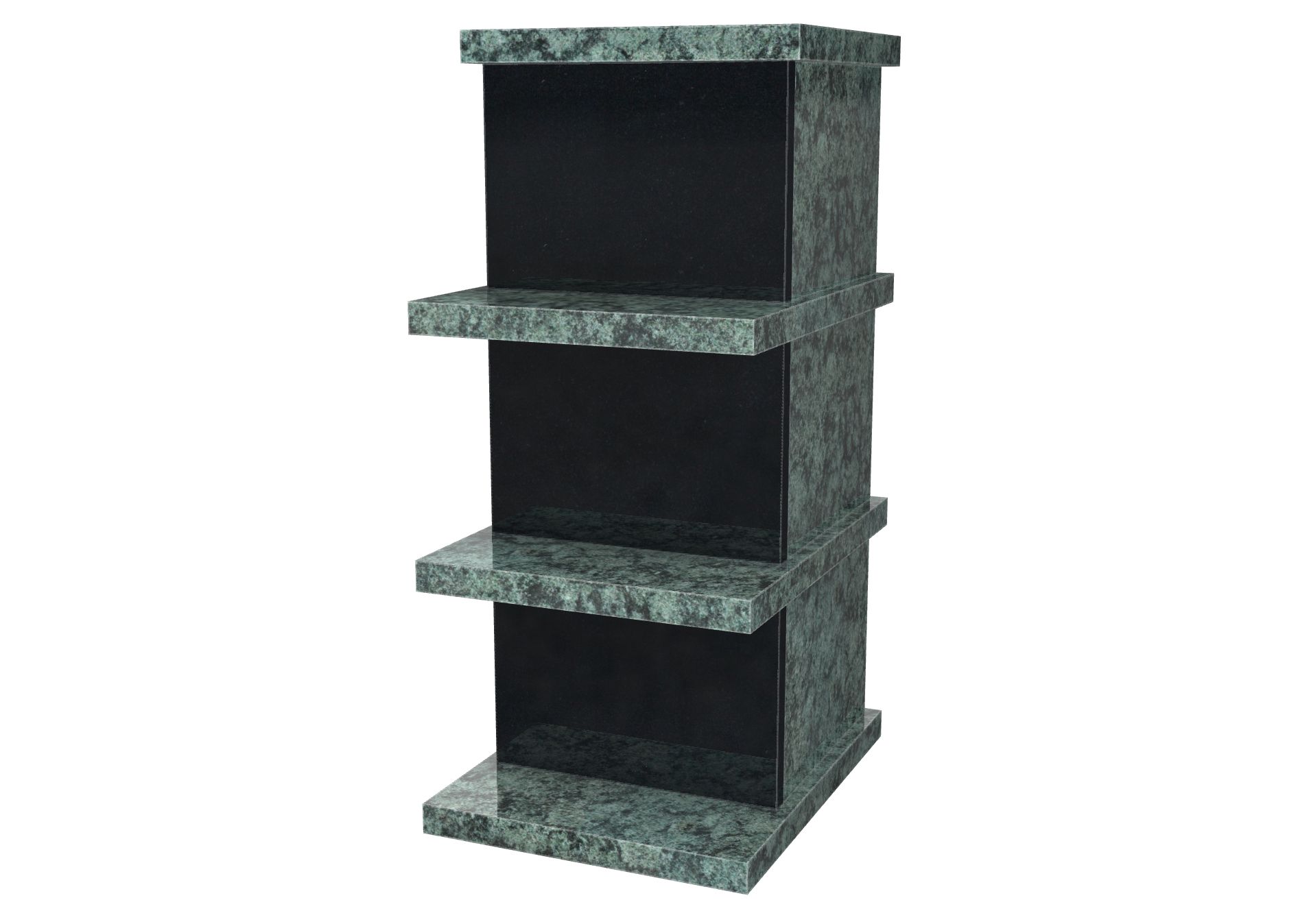 Rendu colonne3 cases 40x40x35h avec le granit undefined