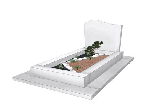 Dessin Jardinet stèle doucine