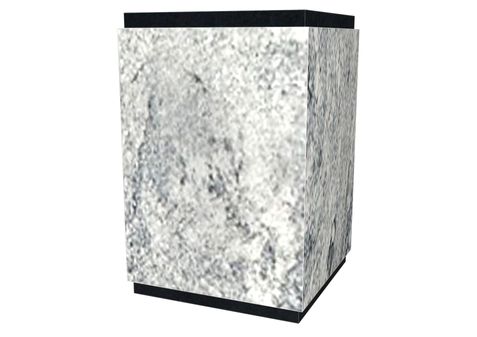 Rendu Urne Granit cubique 4L à coller