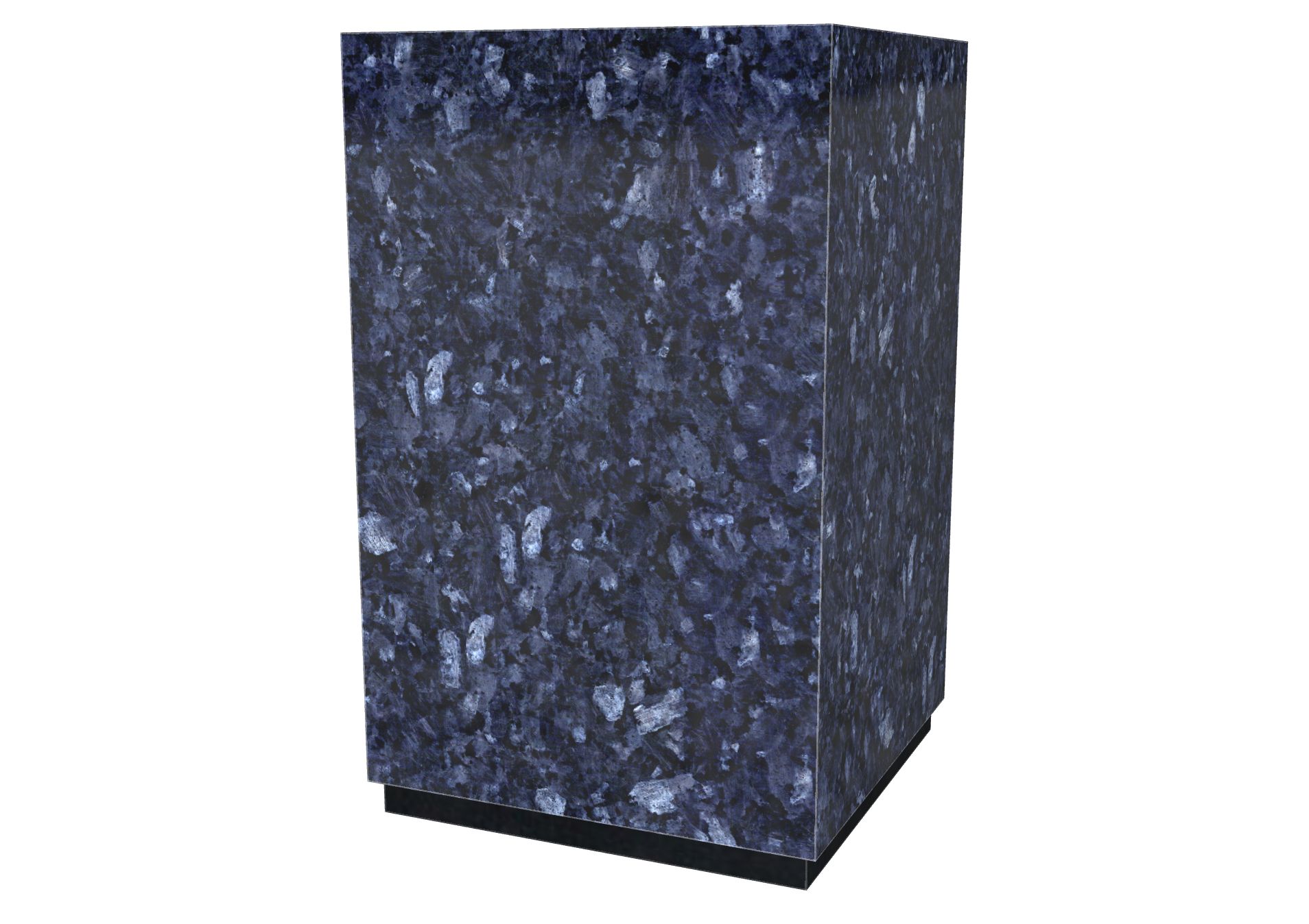 Rendu Urne Granit cubique 4L avec le granit undefined