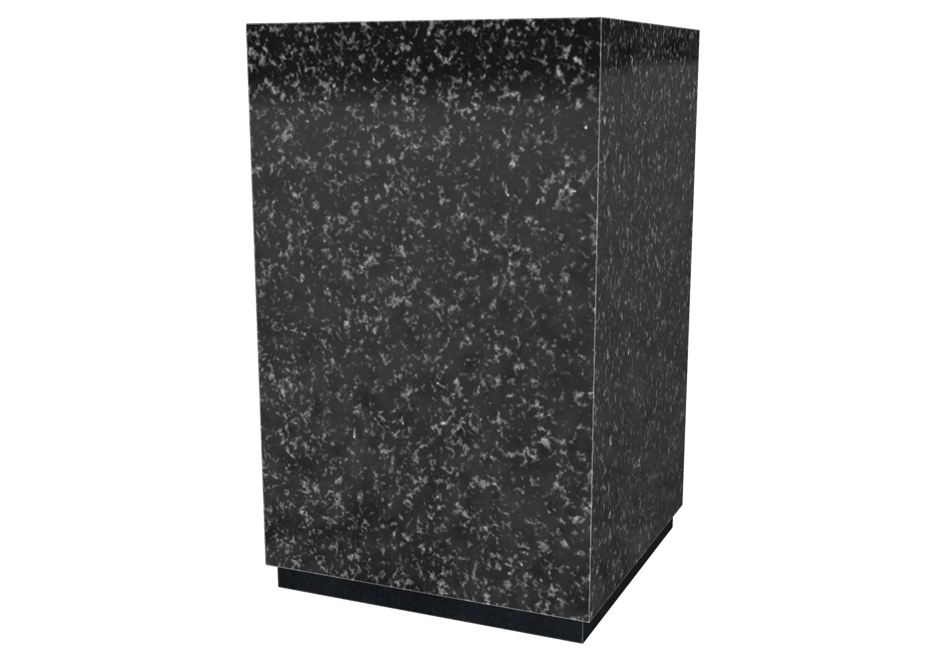 Rendu Urne Granit cubique 4L avec le granit undefined