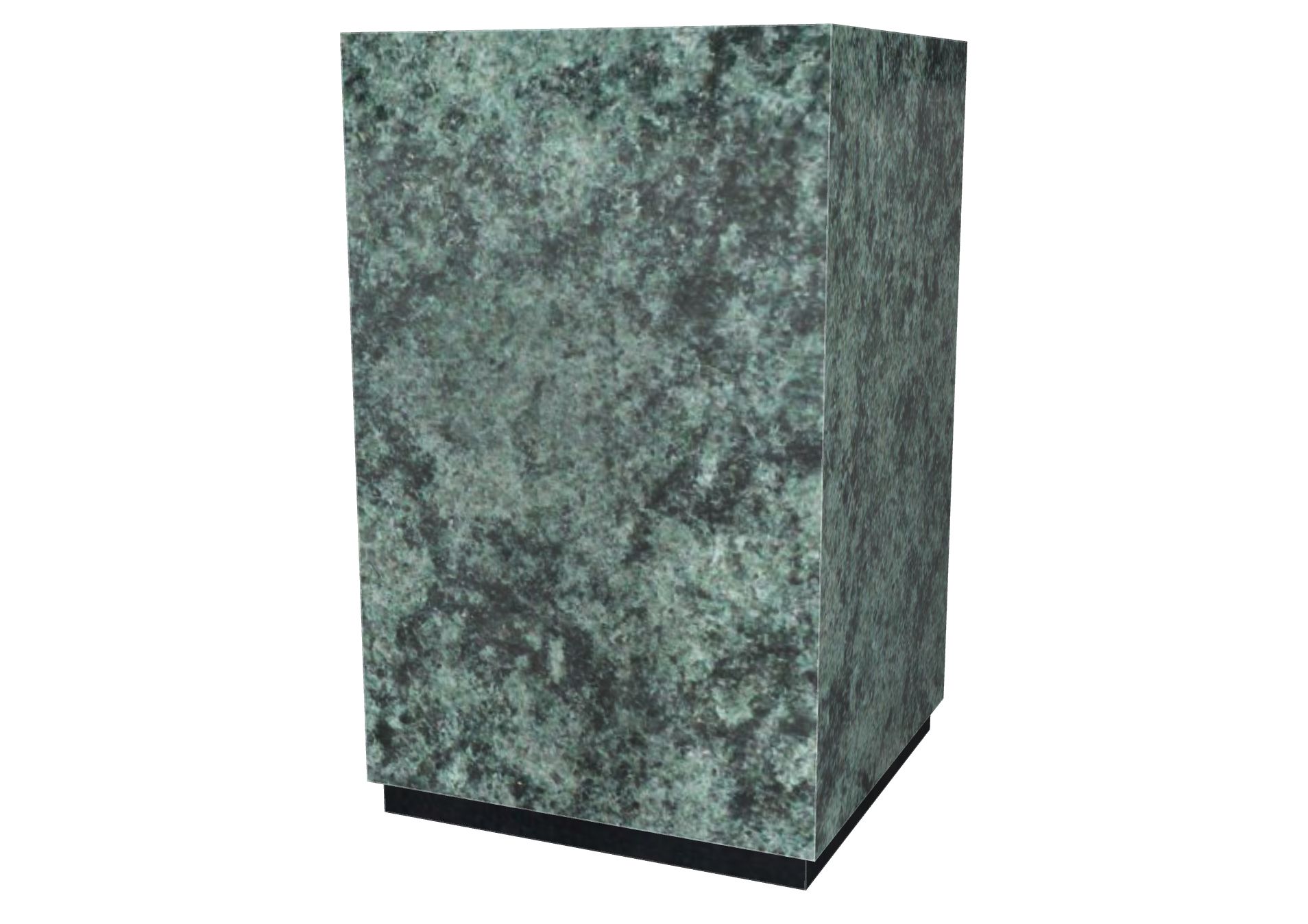 Rendu Urne Granit cubique 4L avec le granit undefined