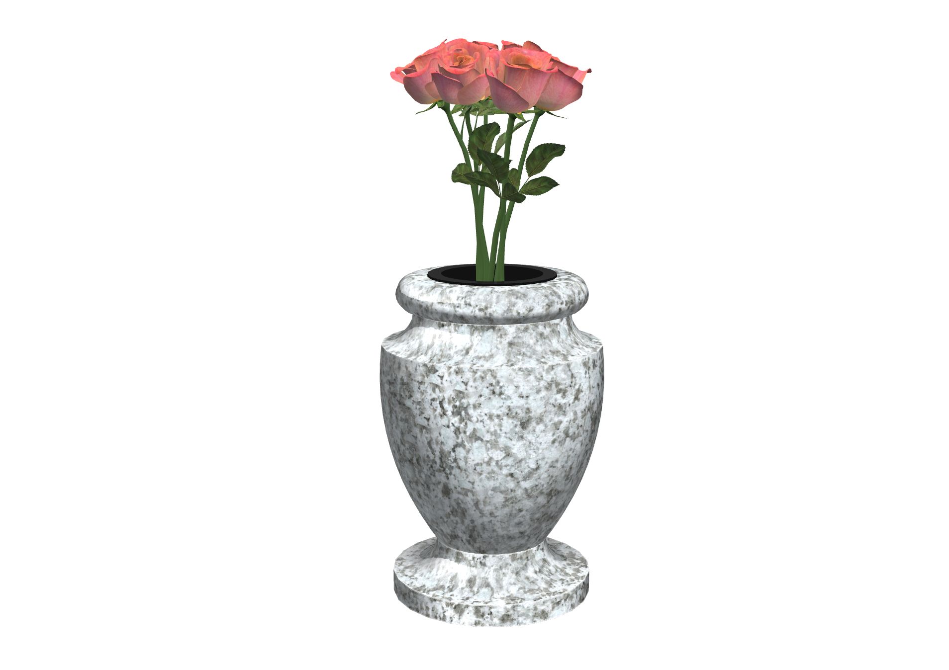 Rendu VASE AMPHORE avec le granit undefined