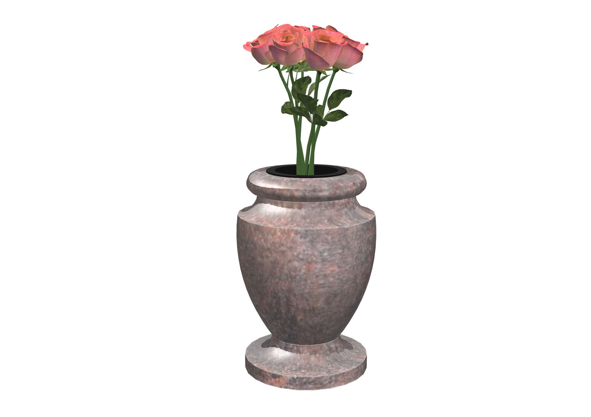 Rendu VASE AMPHORE avec le granit undefined