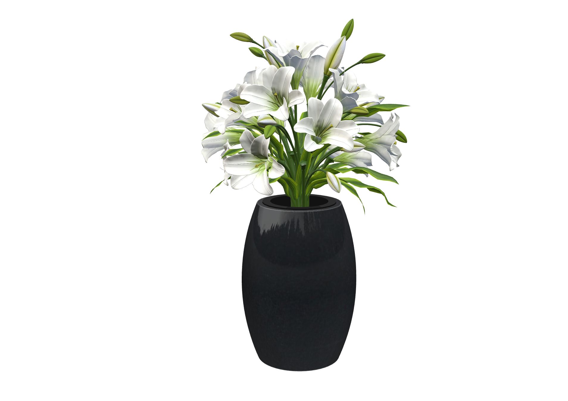 Rendu VASE OLIVE avec le granit undefined