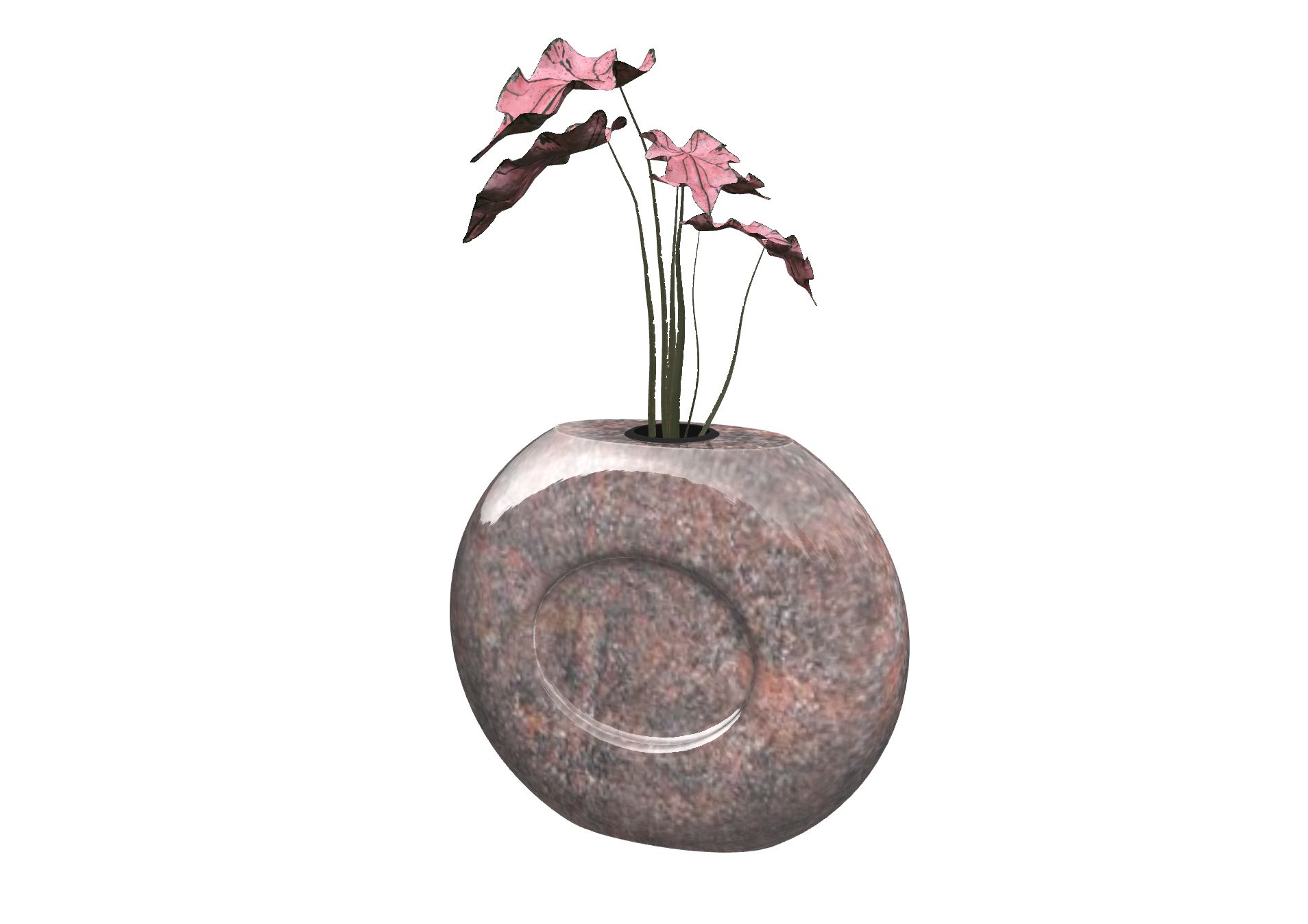 Rendu Vase Soliflore Botia avec le granit undefined